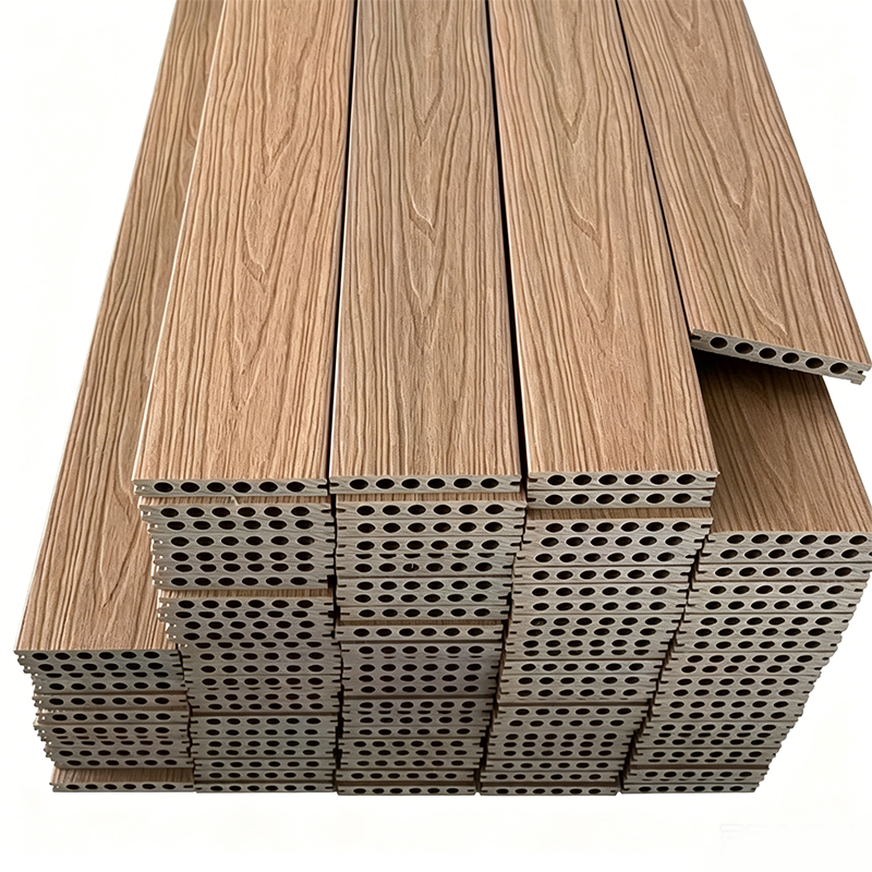 Outdoor Square 18mm Modern Anti-Slip Straight Grain WPC Decking for Garden Terrace, ROYUE Material,Outdoor Square 18mm Modern Anti-Slip Straight Grain WPC Decking for Garden Terrace