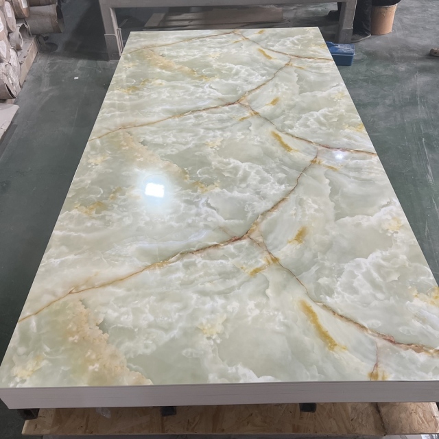 High Glossy UV Marble Sheet Waterproof Fireproof PVC Marble Sheet Wall Panel for Home Decoration, ROYUE Material,High Glossy UV Marble Sheet Waterproof Fireproof PVC Marble Sheet Wall Panel for Home Decoration