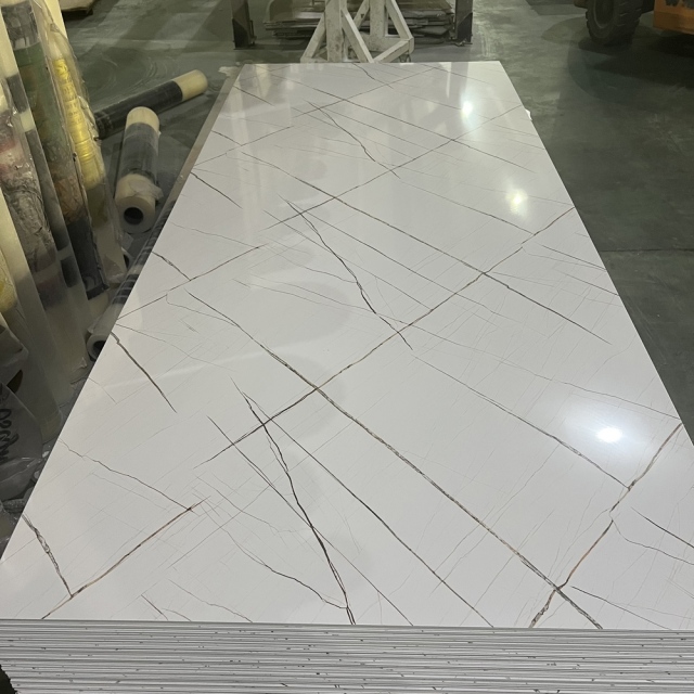 High Glossy UV Marble Sheet Waterproof Fireproof PVC Marble Sheet Wall Panel for Home Decoration, ROYUE Material,High Glossy UV Marble Sheet Waterproof Fireproof PVC Marble Sheet Wall Panel for Home Decoration