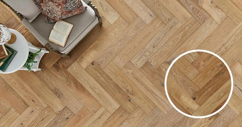 SPC herringbone click flooring
