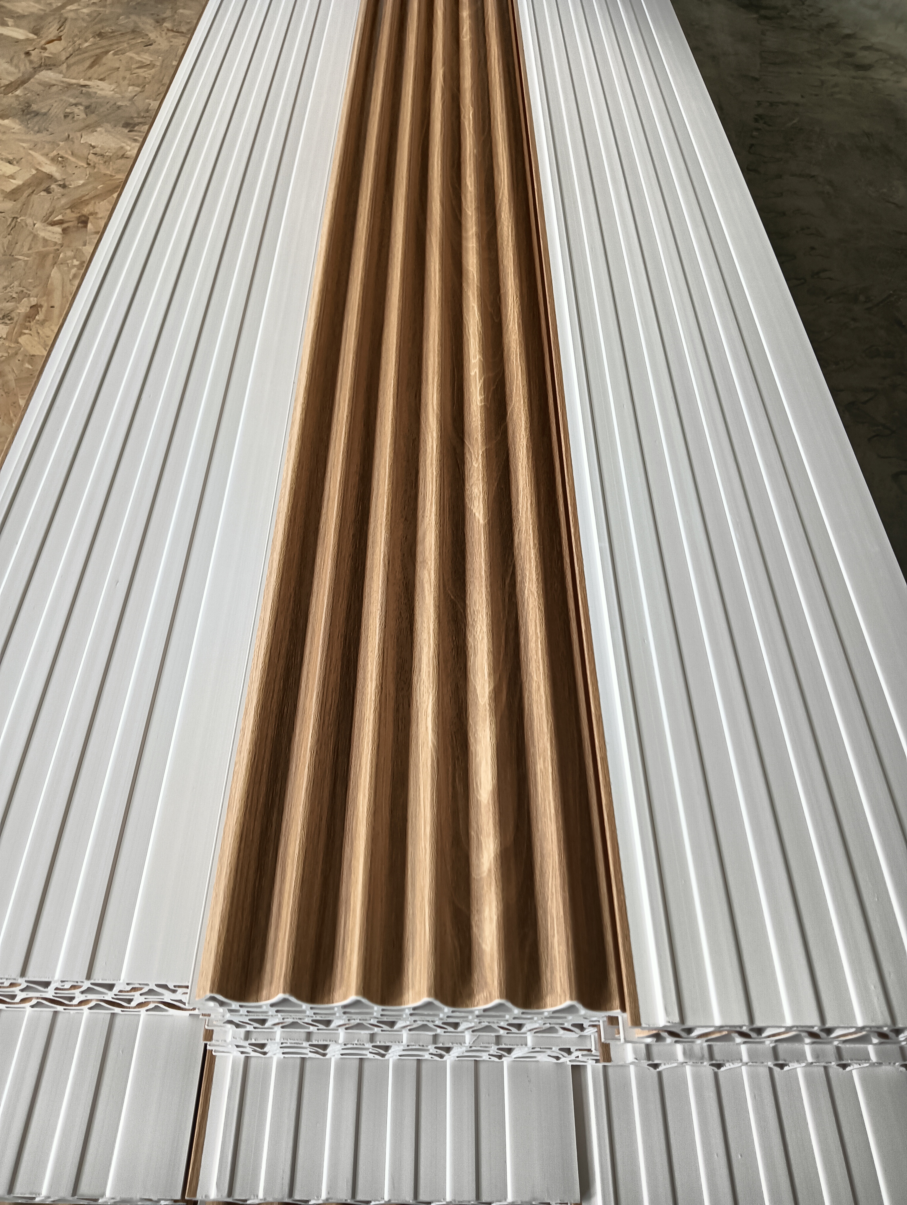 China Factory Decorative Indoor WPC Wall Panel for Bathroom Staircase Ceiling Decoration-Moisture-Proof & Sound-Absorbing, ROYUE Material,China Factory Decorative Indoor WPC Wall Panel for Bathroom Staircase Ceiling Decoration-Moisture-Proof & Sound-Absorbing