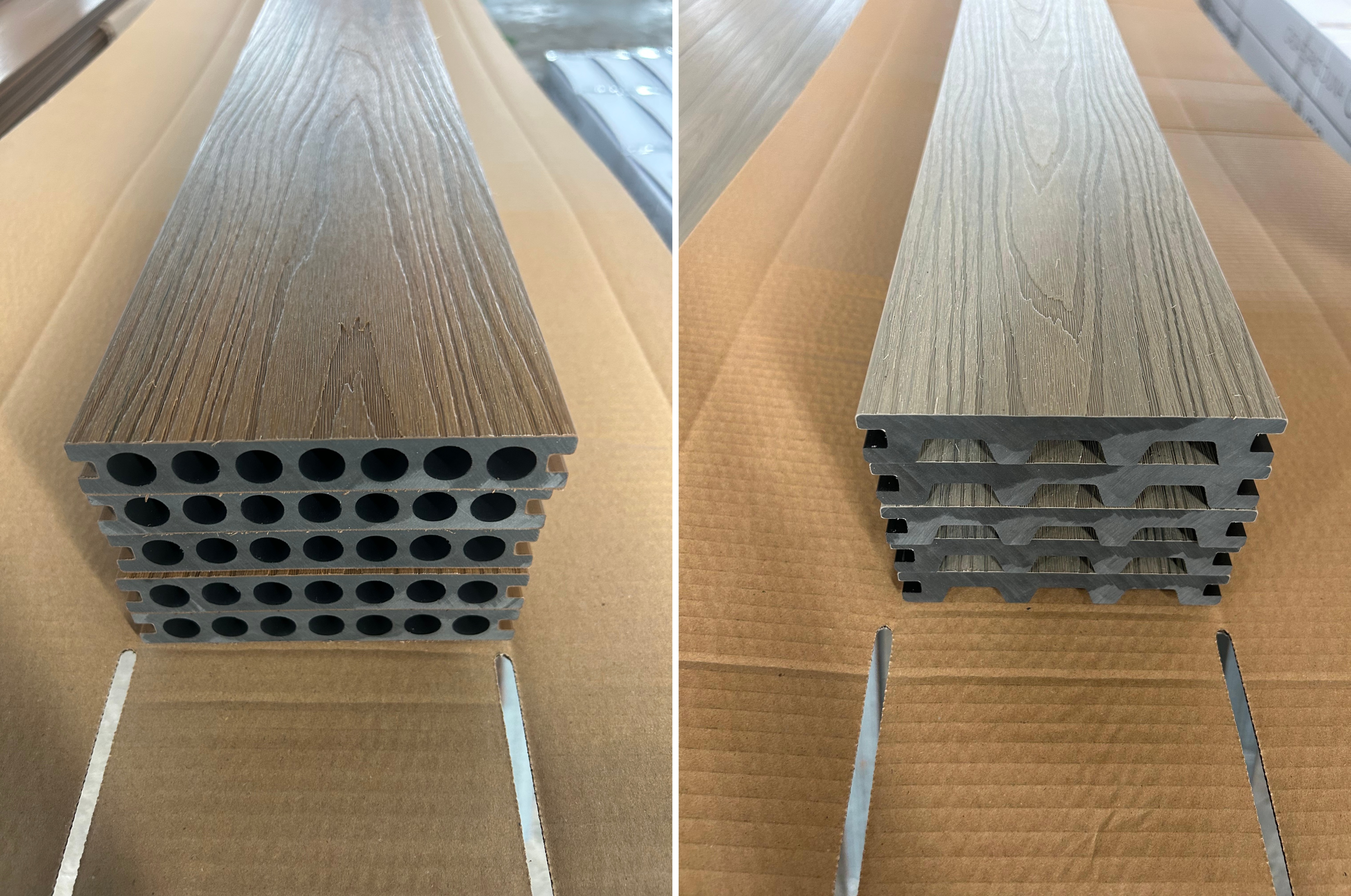 WPC fluted cladding - color options