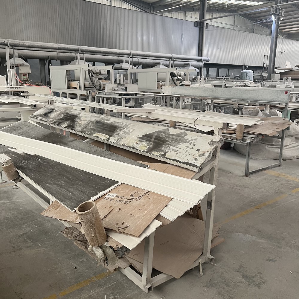 Base board production - forming and cooling
