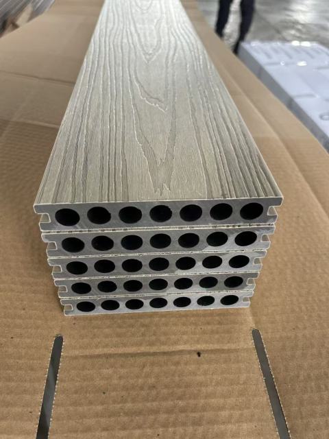 Outdoor 140*25mm Modern Anti-Slip Straight Grain WPC Decking for Garden Terrace, ROYUE Material,Outdoor Square 18mm Modern Anti-Slip Straight Grain WPC Decking for Garden Terrace