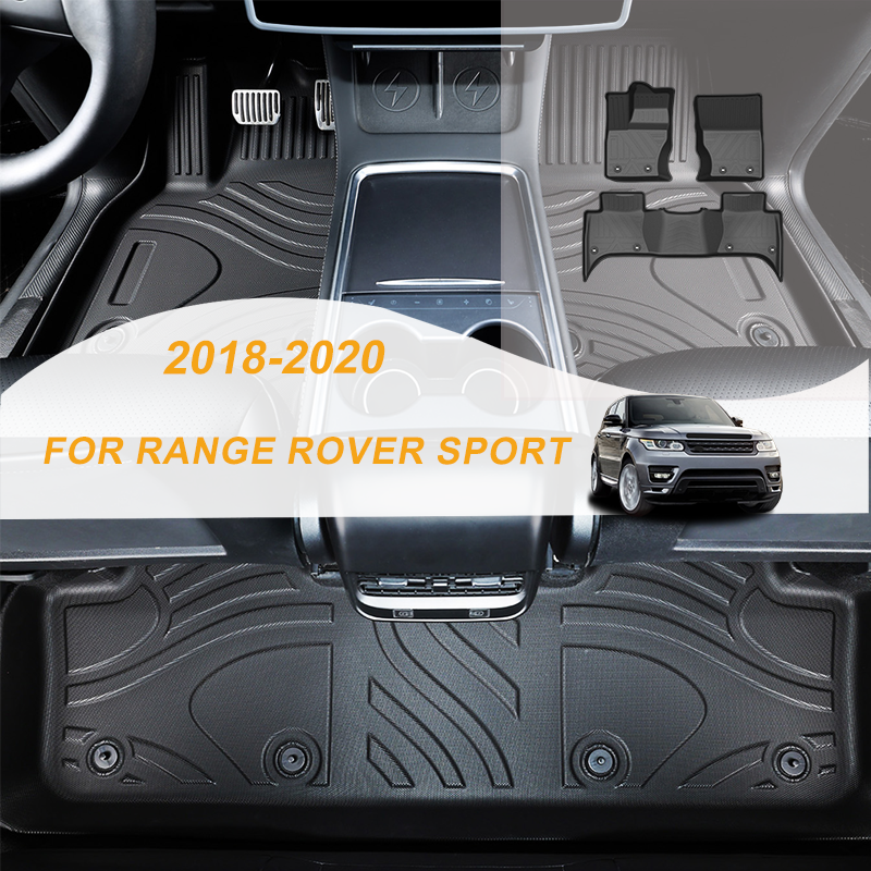 【LHD】For Land Rover For RANGE ROVER SPORT hybrid 2018-2022 TPE Car Floor Mats