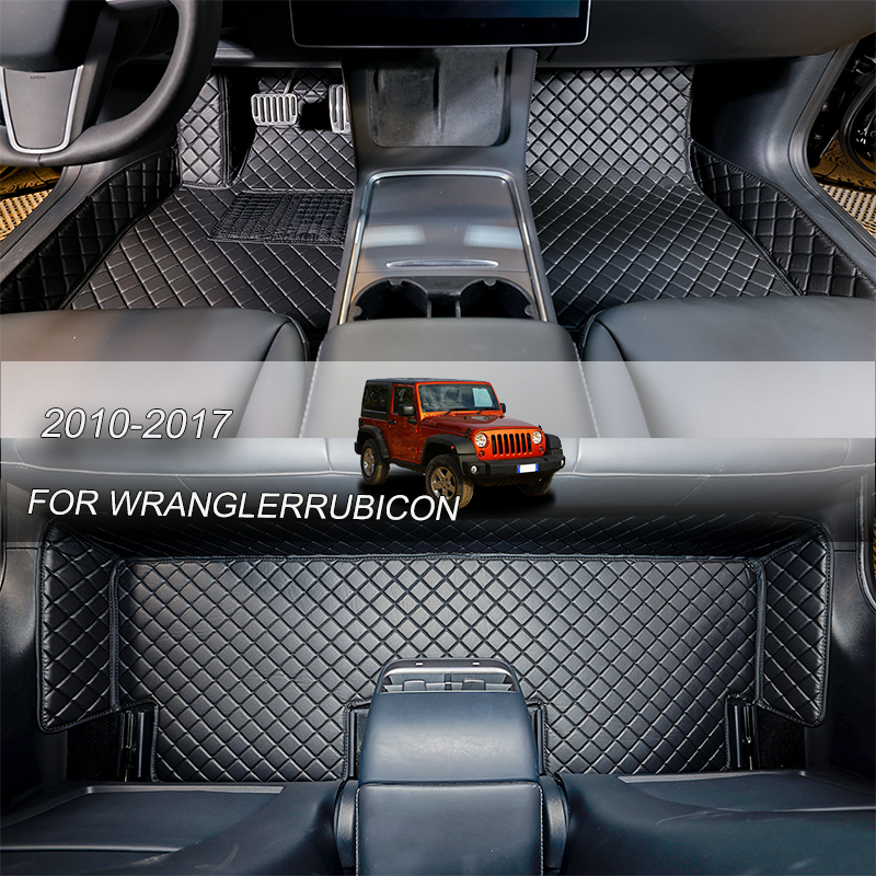【LHD】For Jeep For WranglerRubicon 2010-2017 Car Floor Mats