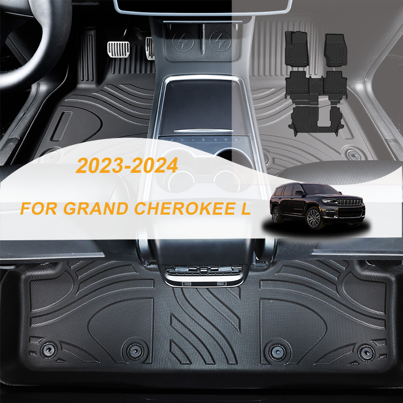 【LHD】For JEEP For GRAND CHEROKEE L（7seats) 2023-2024 TPE Car Floor Mats