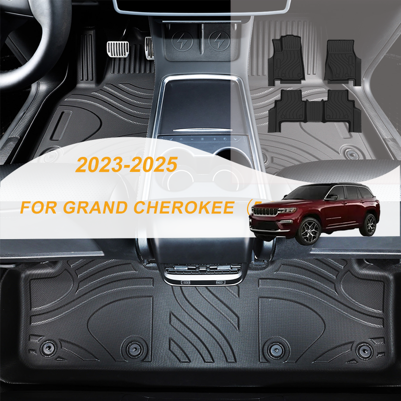 【LHD】For JEEP For GRAND CHEROKEE（5 seats） 2023-2025 TPE Car Floor Mats