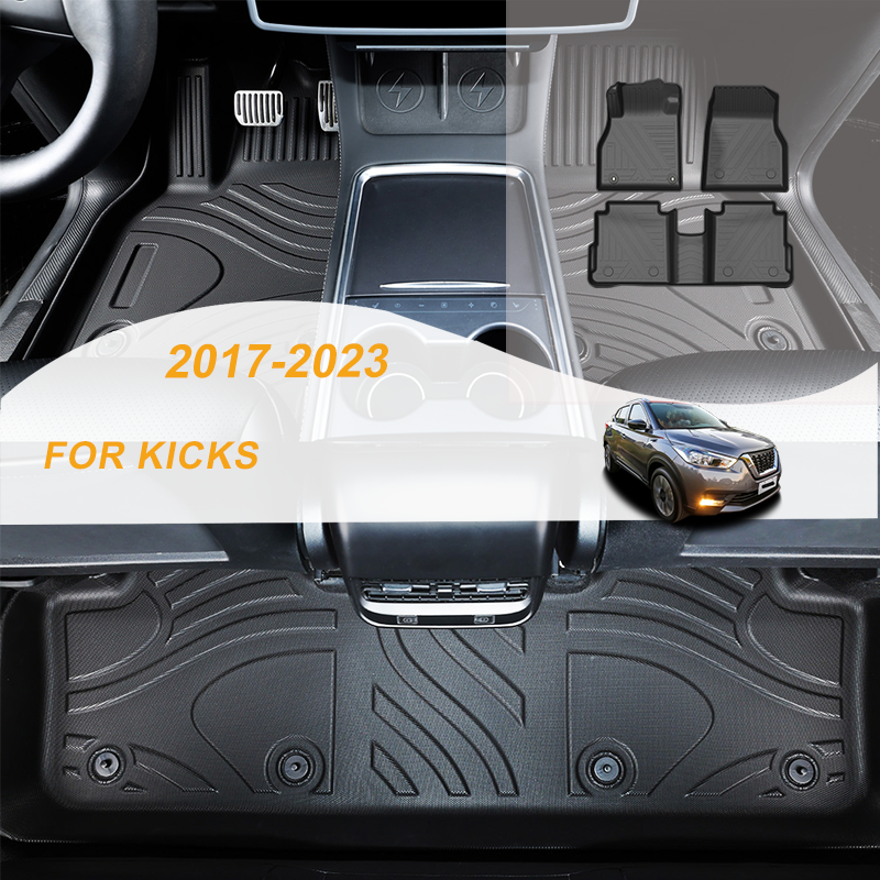 【LHD】For Nissan For KICKS 2017-2023 TPE Car Floor Mats