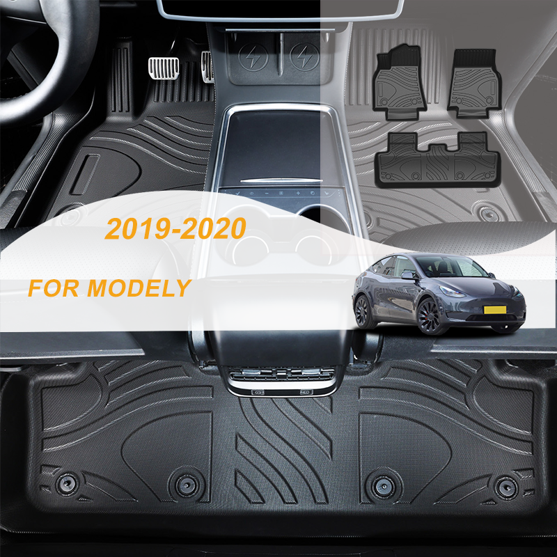 【LHD】For Tesla For MODELY 2019-2020 TPE Car Floor Mats