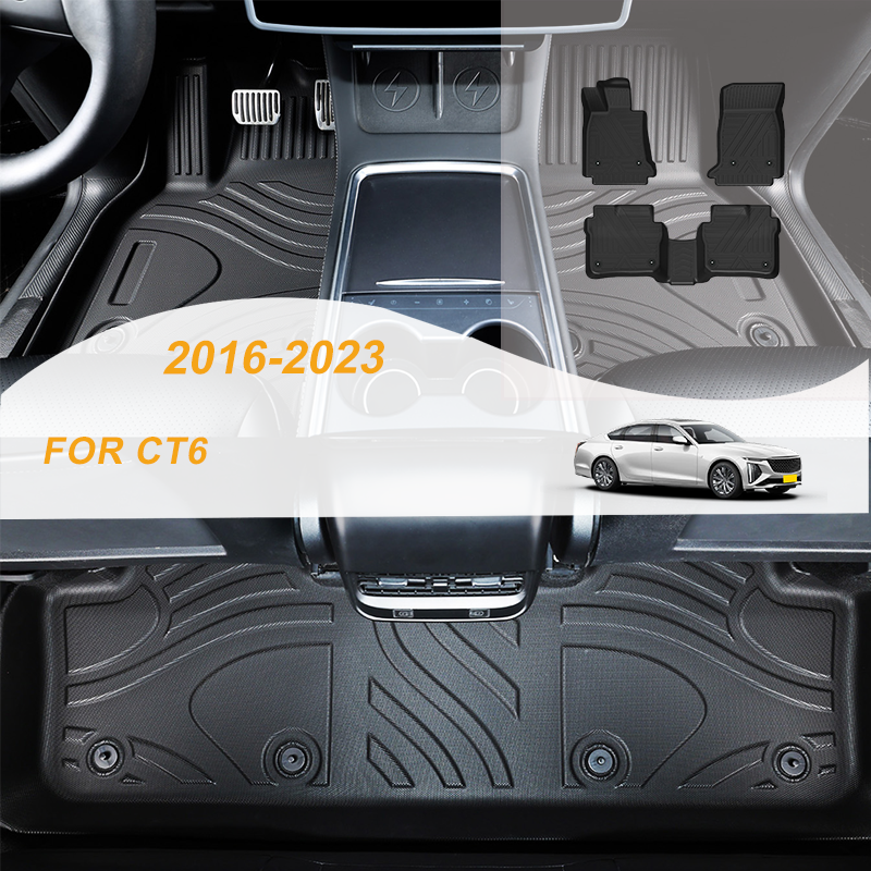 【LHD】For Cadillac For CT6 2016-2023 TPE Car Floor Mats