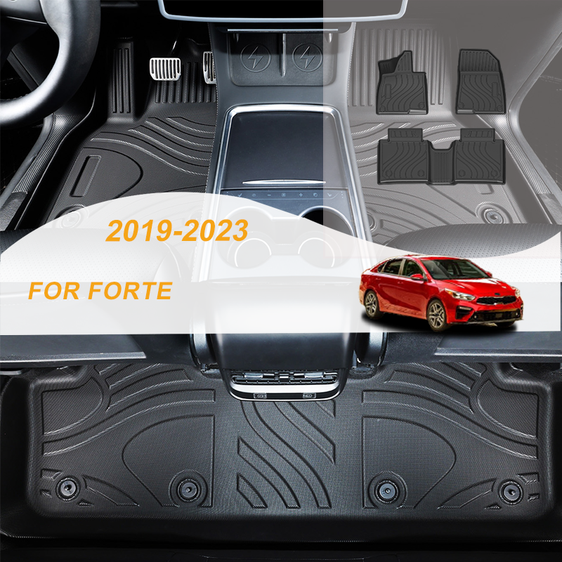【LHD】For Kia For FORTE K3 2019-2024 TPE Car Floor Mats