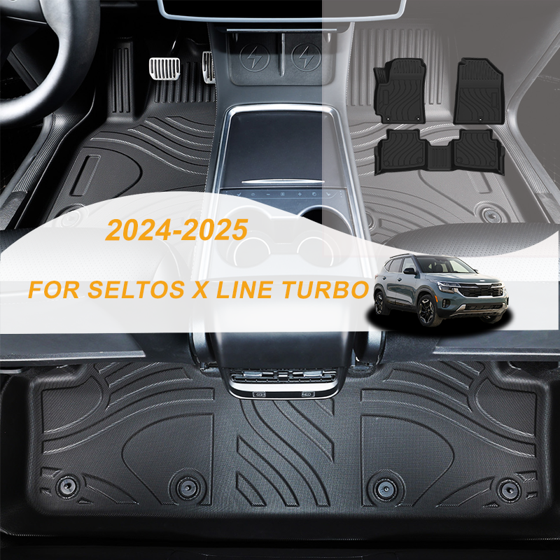 【LHD】For Kia For SELTOS X LINE TURBO 2024-2025 TPE Car Floor Mats