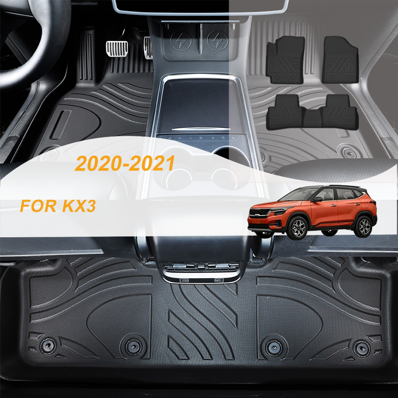 【LHD】For Kia For KX3 2020-2021 TPE Car Floor Mats
