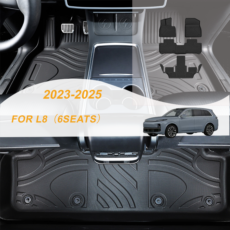 【LHD】For Li Auto For L8（6seats） 2023-2025 TPE Car Floor Mats