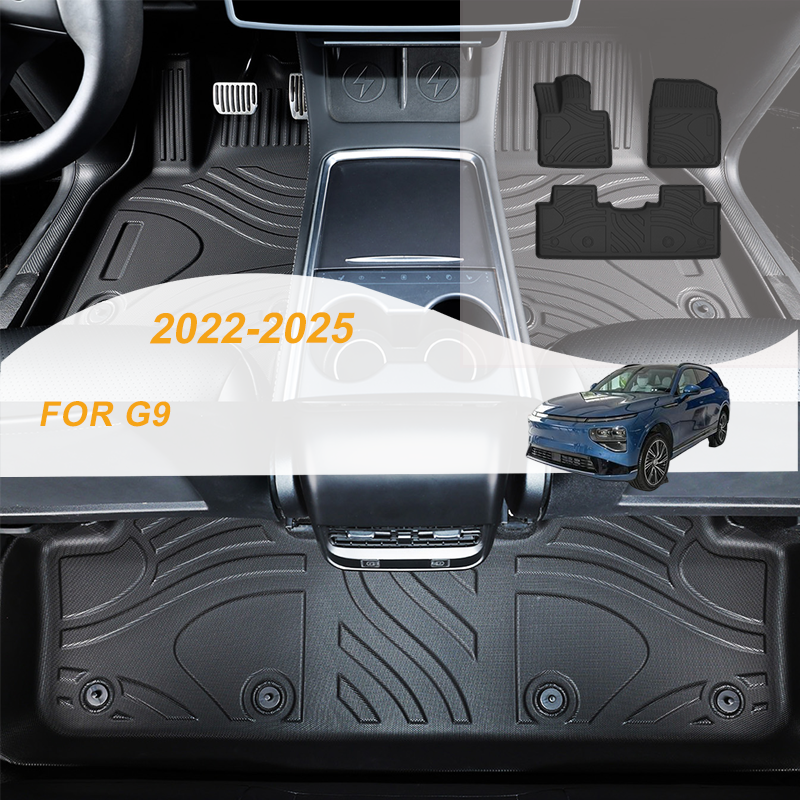 【LHD】For XPENG For  G9 2022-2025 TPE Car Floor Mats
