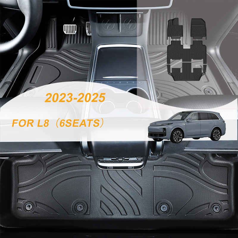 【LHD】For Li Auto For L8（6seats）2025 TPE Car Floor Mats