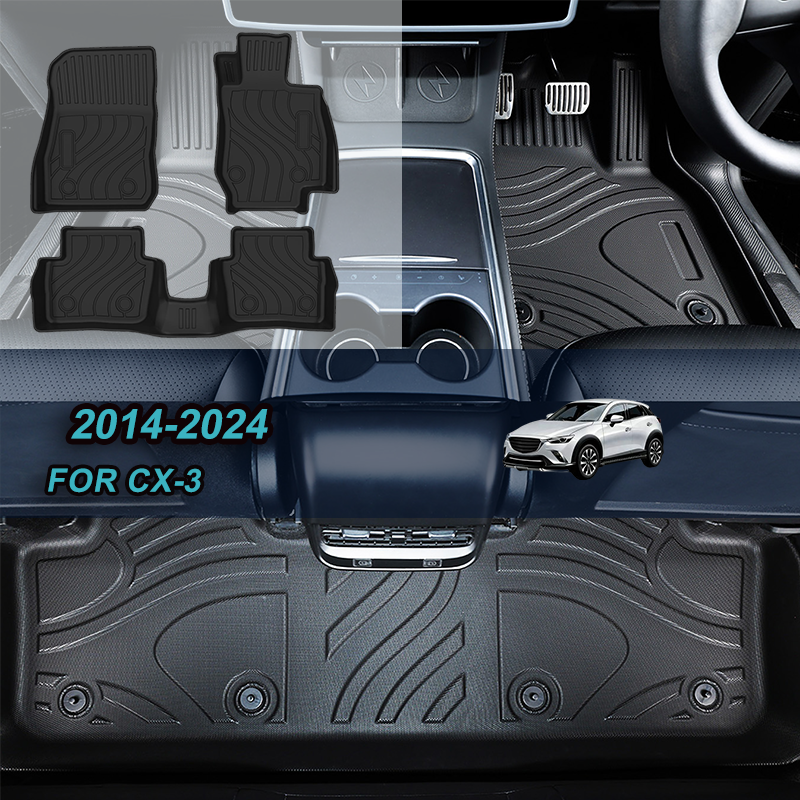 【RHD】For Mazda For CX-3 2014-2024 TPE Car Floor Mats