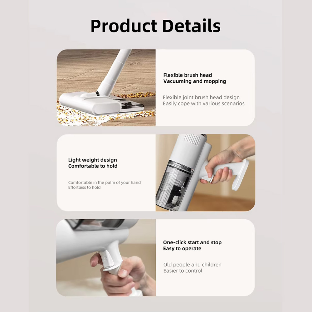 Stick Vacuum Cleaner Wet Dry Vacuum & Mop Combo, Ikono 207 OEM Supply,Ikono Cleaning Appliance,Stick Vacuum Cleaner Wet Dry IK-207 OEM ODM 16kPa Suction