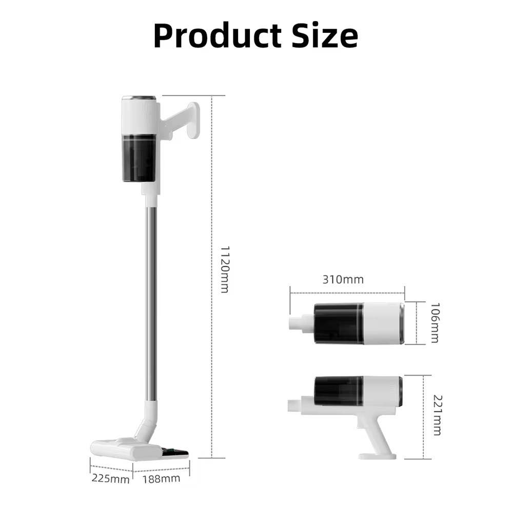 Stick Vacuum Cleaner Wet Dry Vacuum & Mop Combo, Ikono 207 OEM Supply,Ikono Cleaning Appliance,Stick Vacuum Cleaner Wet Dry IK-207 OEM ODM 16kPa Suction