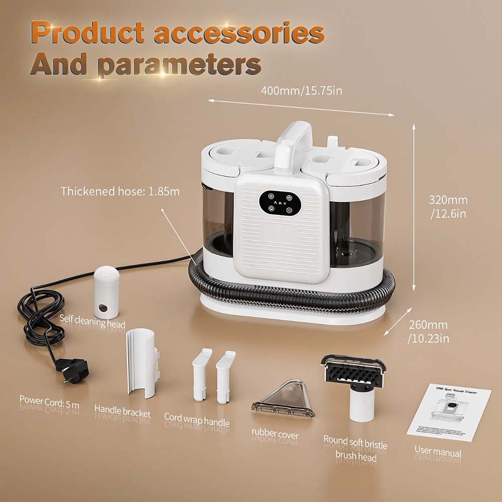 Carpet Spot Cleaner Ikono Heated IK-DY988 OEM Supply,Ikono Cleaning Appliance,Carpet Spot Cleaner IK-DY988 100°C Steam 110-240V Wide Voltage OEM