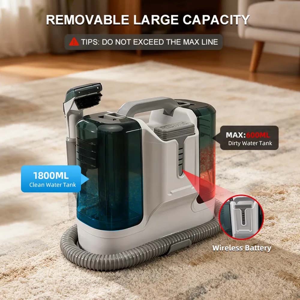 Carpet Spot Cleaner Ikono DY-K15 Cordless OEM Supplly,Ikono Cleaning Appliance,Carpet Spot Upholstery Cleaner Ikono IK-DYK15 Cordless OEM