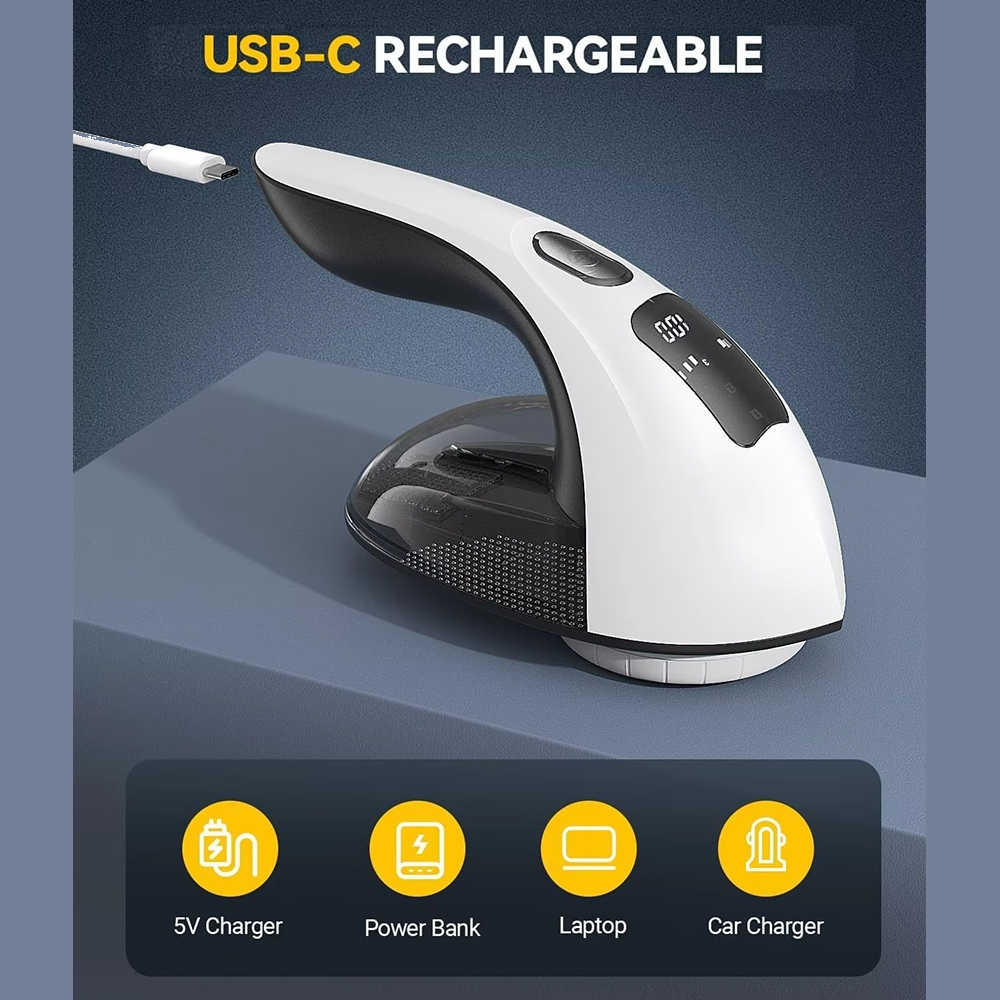 Lint Remover, Rechargeable LED Display Handheld Fabric Shaver,Ikono Cleaning Appliance,Lint Remover, Portable Electric Clothes Hairball Trimmer Wholesale