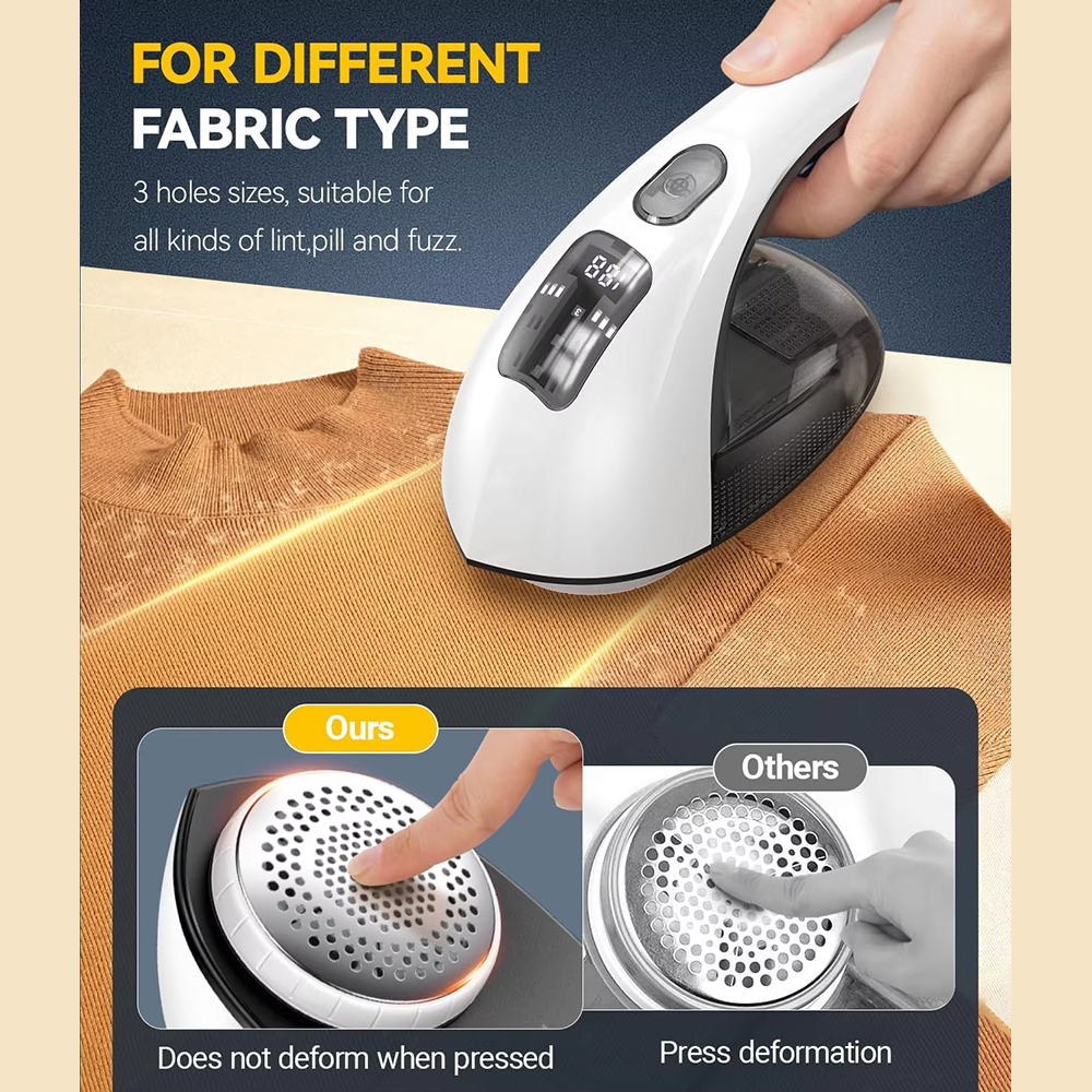 Lint Remover, Rechargeable LED Display Handheld Fabric Shaver,Ikono Cleaning Appliance,Lint Remover, Portable Electric Clothes Hairball Trimmer Wholesale