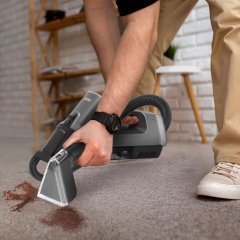Portable  Cordless 13KPa Handheld Spot Cleaner Ikono IK-DY502,Ikono Cleaning Appliance,Portable  Cordless 13KPa Handheld Spot Cleaner Wet/Dry Carpet Cloth Cleaning Machine Cyclone Cars RVs Garages USB Charge
