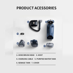 Portable  Cordless 13KPa Handheld Spot Cleaner Ikono IK-DY502,Ikono Cleaning Appliance,Portable  Cordless 13KPa Handheld Spot Cleaner Wet/Dry Carpet Cloth Cleaning Machine Cyclone Cars RVs Garages USB Charge