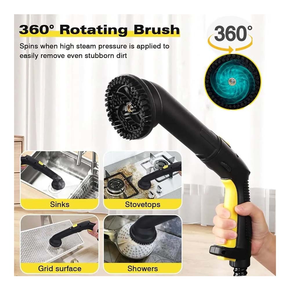 High Pressure Multi-purpose Steam Cleaner Ikono IK-8620 OEM Supply,Ikono Cleaning Appliance,5Bar Steam Cleaner IK-8620 360° Rotating Brush 2L Stainless Tank OEM