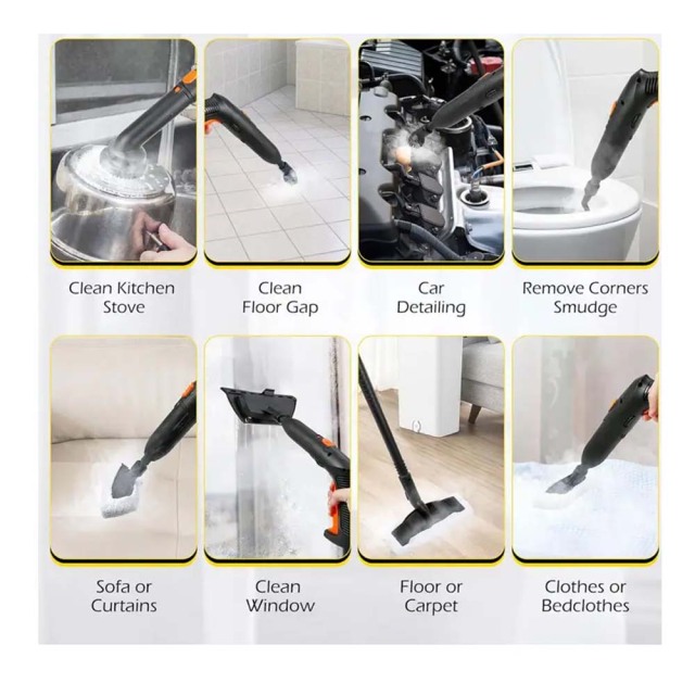 High Pressure Multi-purpose Steam Cleaner Ikono IK-8620 OEM Supply,Ikono Cleaning Appliance,5Bar Steam Cleaner IK-8620 360° Rotating Brush 2L Stainless Tank OEM