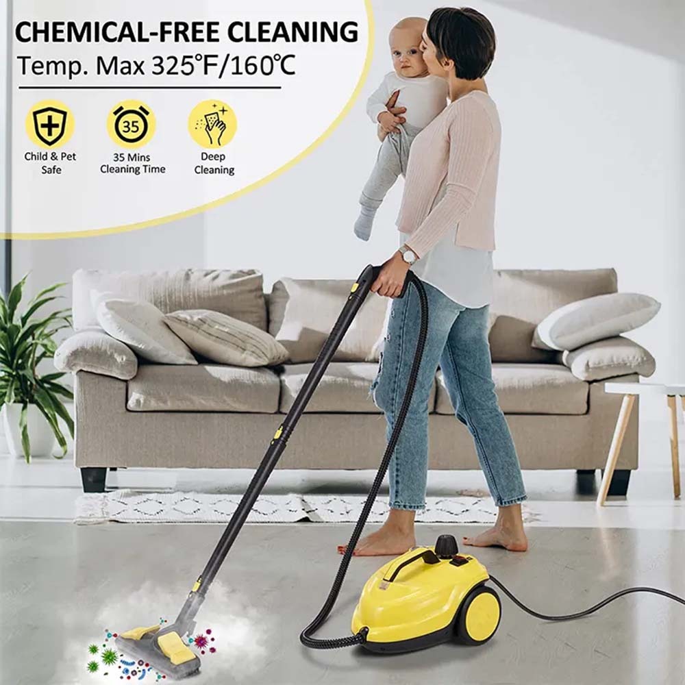 High Pressure Multi-purpose Steam Cleaner Ikono IK-8620 OEM Supply,Ikono Cleaning Appliance,5Bar Steam Cleaner IK-8620 360° Rotating Brush 2L Stainless Tank OEM