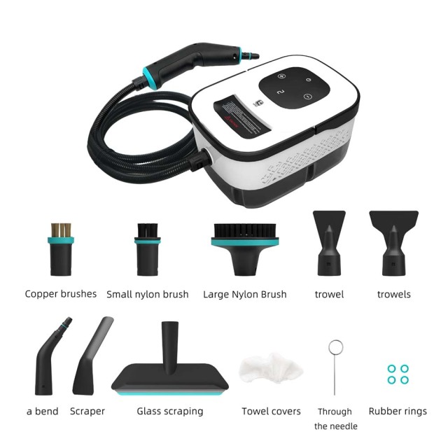 Fast Heat Multi-purpose Steam Cleaner Ikono IK-C2 OEM Supply,Ikono Cleaning Appliance,1500W 4Bar Steam Cleaner HY-C2 15s Fast Preheat 1250ml Tank EU OEM | Ikono