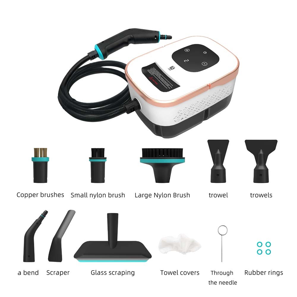 Fast Heat Multi-purpose Steam Cleaner Ikono IK-C2 OEM Supply,Ikono Cleaning Appliance,1500W 4Bar Steam Cleaner HY-C2 15s Fast Preheat 1250ml Tank EU OEM | Ikono