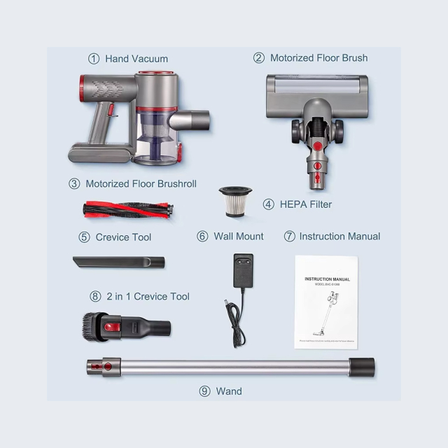Cordless Dry and Wet Stick Vacuum Cleaner IK-S108B With Mop OEM Supply,Ikono Cleaning Appliance,Cordless Dry and Wet Stick Vacuum Cleaner IK-S108B With Mop OEM Supply