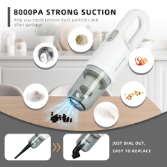 Vacuum Cleaner Portable Ikono Ik-A031 for Home Car OEM Supply,Ikono Cleaning Appliance,Wet Dry Cordless Vacuum Cleaner 8000Pa Suction HEPA Filter