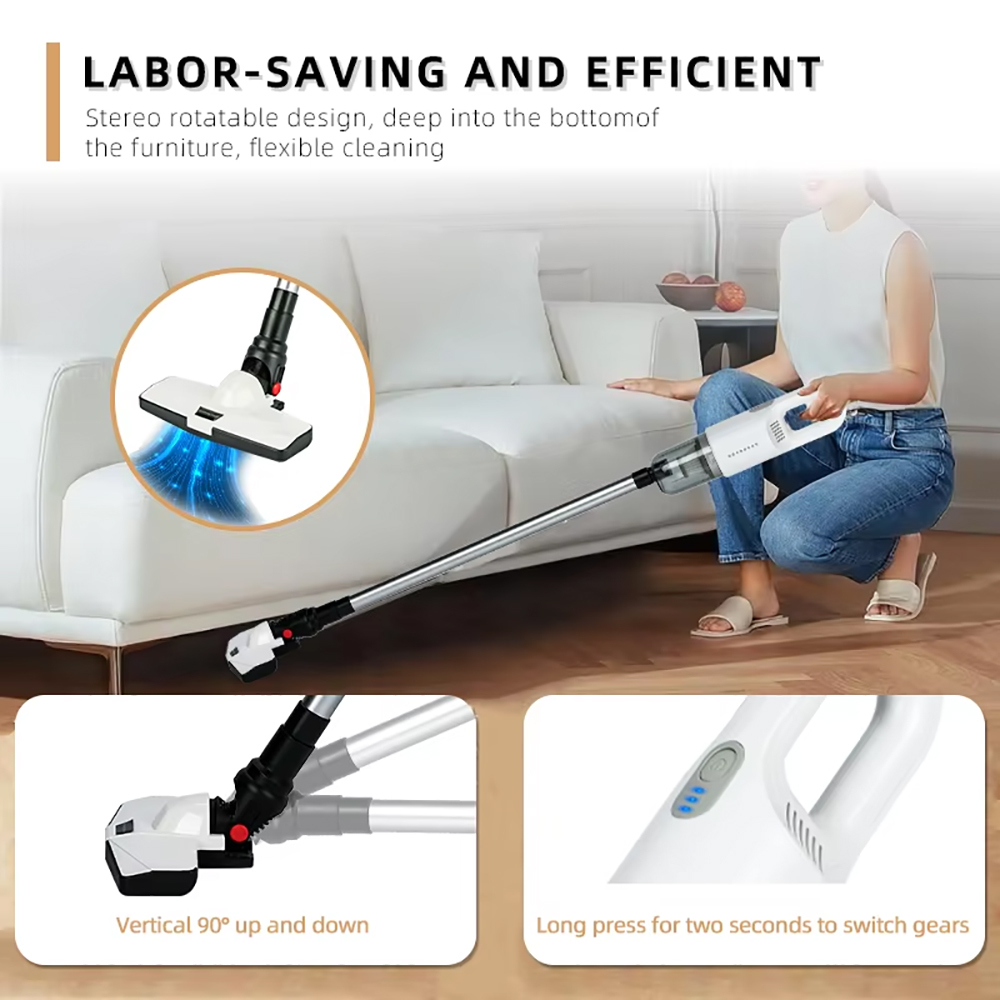 Vacuum Cleaner Portable Ikono Ik-A031 for Home Car OEM Supply,Ikono Cleaning Appliance,Wet Dry Cordless Vacuum Cleaner 8000Pa Suction HEPA Filter