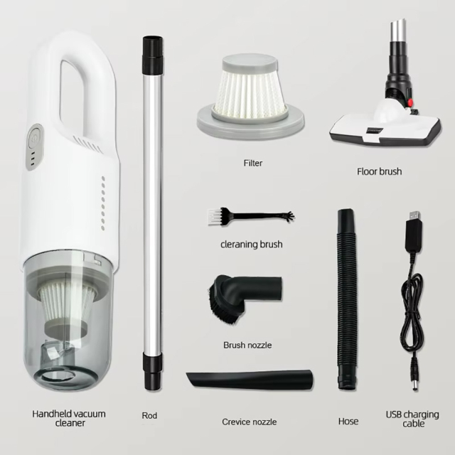 Vacuum Cleaner Portable Ikono Ik-A031 for Home Car OEM Supply,Ikono Cleaning Appliance,Wet Dry Cordless Vacuum Cleaner 8000Pa Suction HEPA Filter