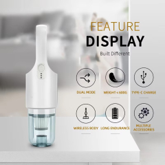 Vacuum Cleaner Portable Ikono Ik-A031 for Home Car OEM Supply,Ikono Cleaning Appliance,Wet Dry Cordless Vacuum Cleaner 8000Pa Suction HEPA Filter