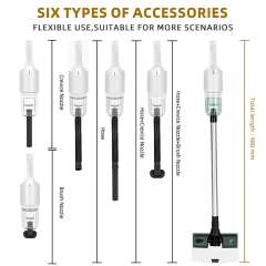 Vacuum Cleaner Portable Ikono Ik-A031 for Home Car OEM Supply,Ikono Cleaning Appliance,Wet Dry Cordless Vacuum Cleaner 8000Pa Suction HEPA Filter