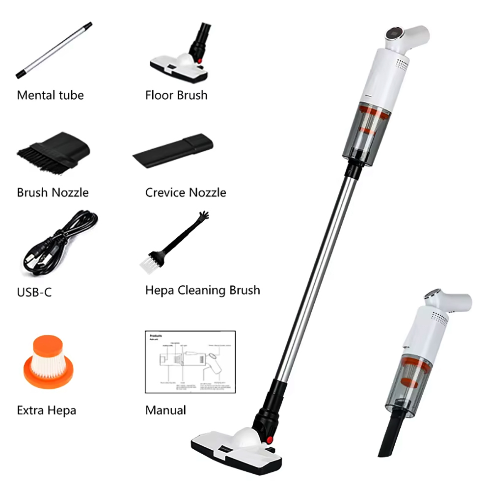Cordless Vacuum Cleaner With LED Lights Ikono IK-A061 for Car Home Wholesale,Ikono Cleaning Appliance,Ikono A-061 LED Handheld Wet Dry Cordless Vacuum Cleaner