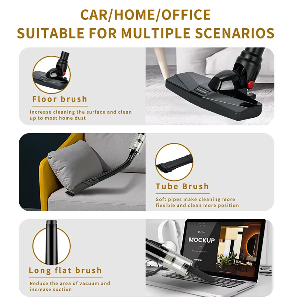 Cordless Vacuum Cleaner With LED Lights Ikono IK-A061 for Car Home Wholesale,Ikono Cleaning Appliance,Ikono A-061 LED Handheld Wet Dry Cordless Vacuum Cleaner