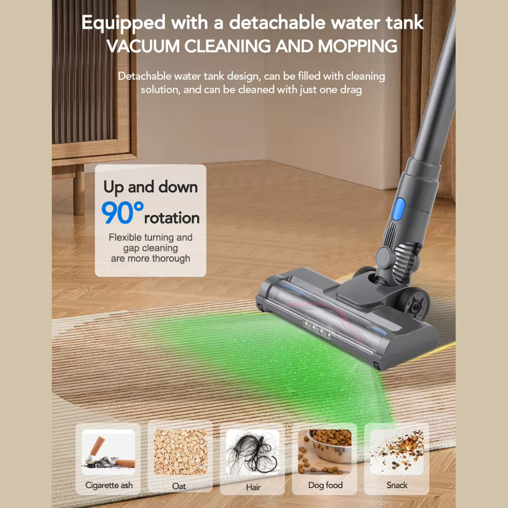 Vacuum Cleaner Brushless High-Suction Ikono IK-VC600B OEM Supply,Ikono Cleaning Appliance,300W Brushless Cordless Vacuum 25KPa Suction For Pet Hair