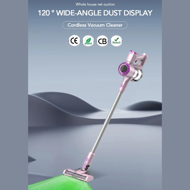Cordless Stick Vacuum Cleaner Brushless Motor Ikono IK-VC601B For Carpet Pet Hair,Ikono Cleaning Appliance,IK-VC601B 250W Cordless Vacuum 22kPa 3-Speed HEPA Cleaner