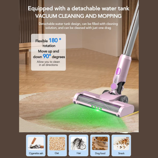 Cordless Stick Vacuum Cleaner Brushless Motor Ikono IK-VC601B For Carpet Pet Hair,Ikono Cleaning Appliance,IK-VC601B 250W Cordless Vacuum 22kPa 3-Speed HEPA Cleaner