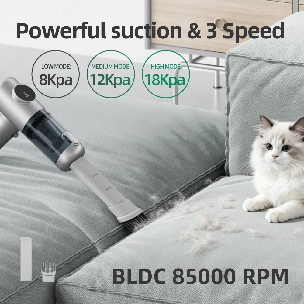 Cordless Car Vacuum Cleaner 18kPa Multi-Nozzles Ikono Ik-015k OEM Supply,Ikono Cleaning Appliance,120W 18KPa 4-in-1 Handheld Wireless Car Vacuum Cleaner