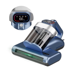 Electric Mattress Bed Vacuum Ultrasonic Cleaner Dust Mite Sensor Remover Dry Cyclone Technology UV Light Portable Handheld,Ikono Cleaning Appliance,Digital Display Ultrasonic UV Mattress Dust Mite Vacuum Cleaner