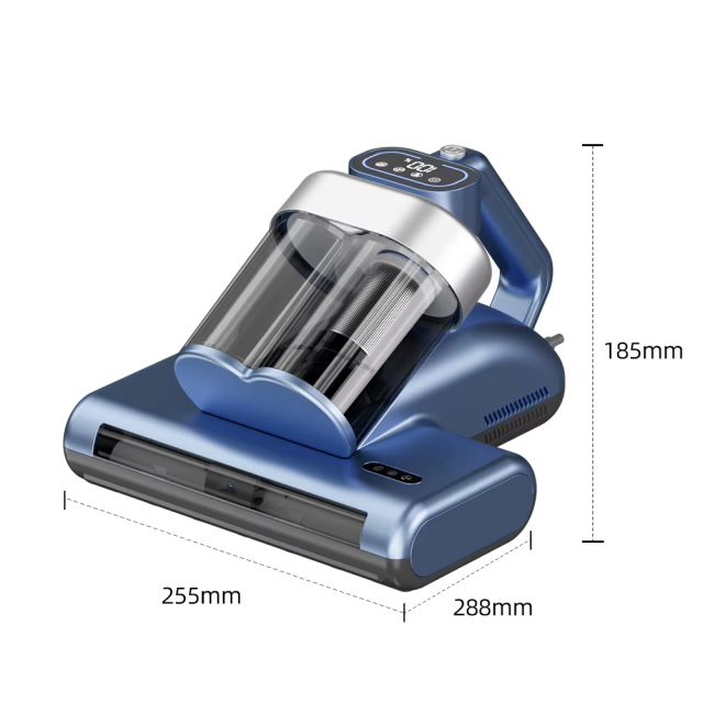 Electric Mattress Bed Vacuum Ultrasonic Cleaner Dust Mite Sensor Remover Dry Cyclone Technology UV Light Portable Handheld,Ikono Cleaning Appliance,Digital Display Ultrasonic UV Mattress Dust Mite Vacuum Cleaner