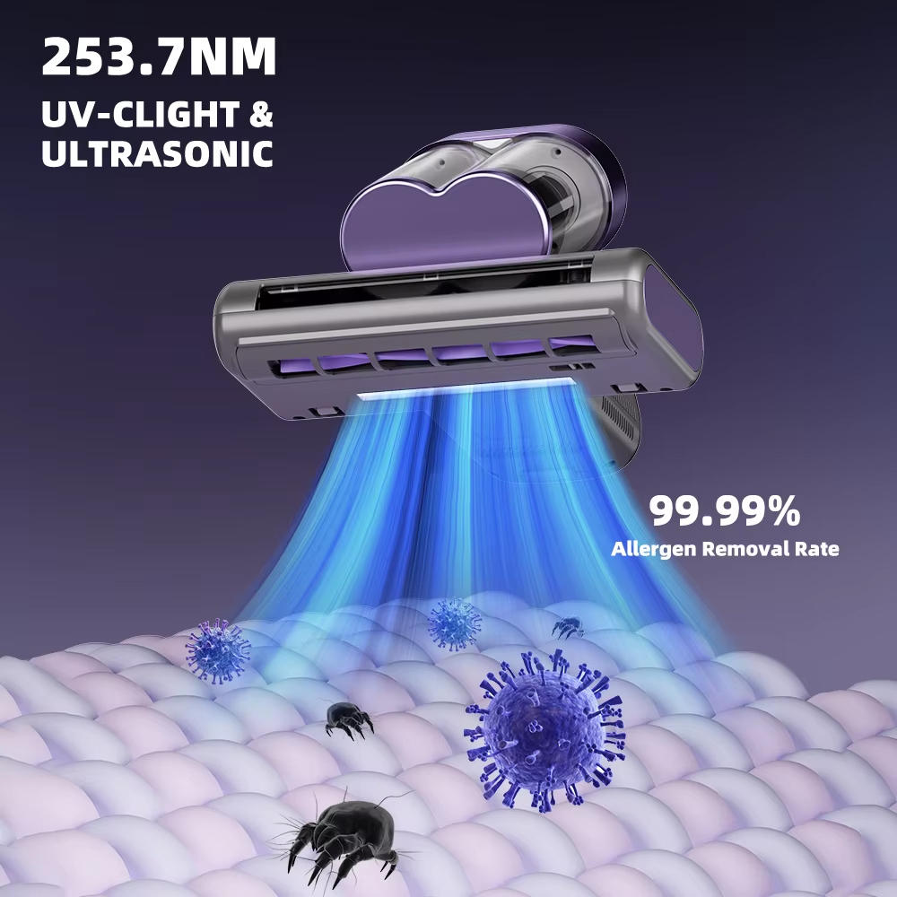 Mattress Vacuum Cleaner With Ultraviolet Uv Light Ikono IK-MVC307 Wholesale,Ikono Cleaning Appliance,500W 14Kpa Mattress Vacuum, UV-C Ultrasonic & Hot Air